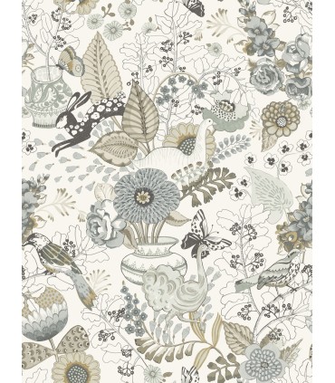 4135-12806 - Whimsy Neutral Fauna Wallpaper-Whimsy