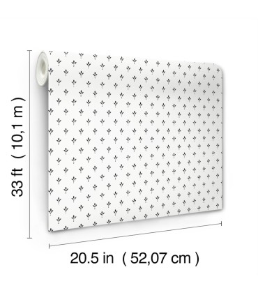 MF4775 - Charm Black & White Wallpaper- Magnolia Home 4