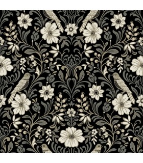 MF4742 - Colette Black Wallpaper- Magnolia Home 4