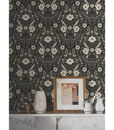 MF4742 - Colette Black Wallpaper- Magnolia Home 4
