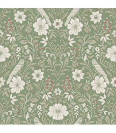 MF4747 - Colette Bright Green Wallpaper- Magnolia Home 4