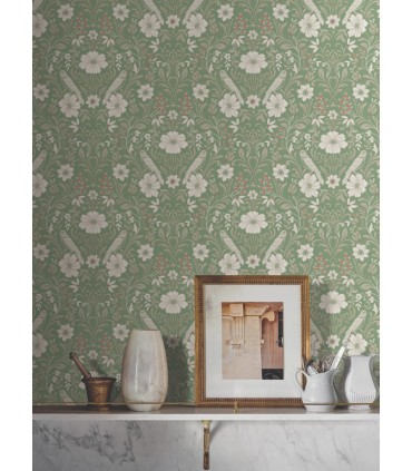 MF4747 - Colette Bright Green Wallpaper- Magnolia Home 4