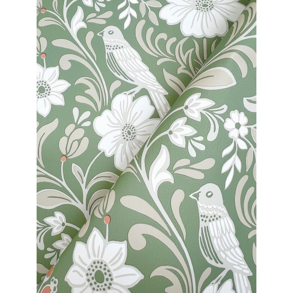 MF4747 - Colette Bright Green Wallpaper- Magnolia Home 4