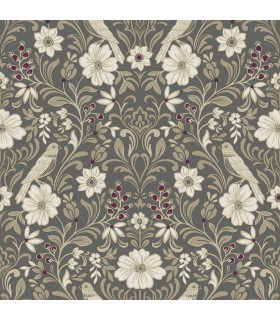MF4743 - Colette Charcoal Wallpaper- Magnolia Home 4