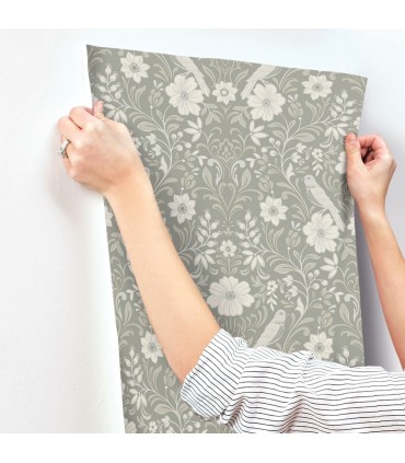 MF4746 - Colette Grey Wallpaper- Magnolia Home 4