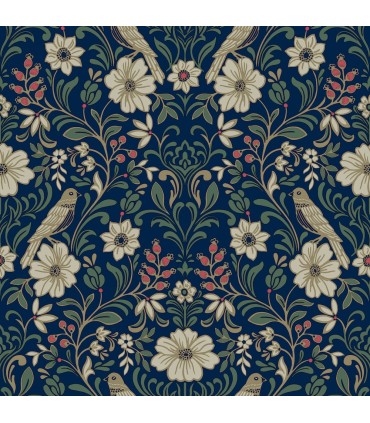 MF4745 - Colette Navy Wallpaper- Magnolia Home 4