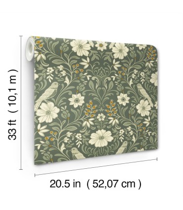 MF4741 - Colette Olive Wallpaper- Magnolia Home 4