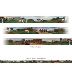 CA3018V1B - Equestrian Mural Style Border