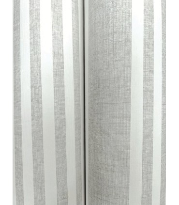 SR1582MH - French Arctic Grey Linen Stripe Wallpaper- Magnolia Home 4