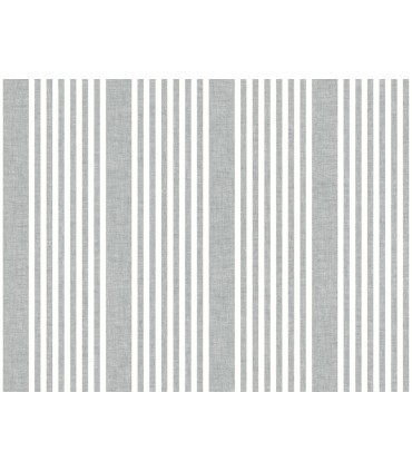 SR1586MH - French Charcoal Linen Stripe Wallpaper- Magnolia Home 4