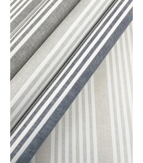 MF4768 - French Navy Linen Stripe Wallpaper- Magnolia Home 4