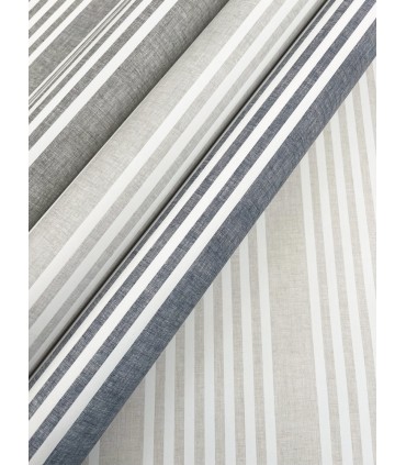 MF4768 - French Navy Linen Stripe Wallpaper- Magnolia Home 4