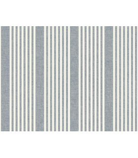 MF4768 - French Navy Linen Stripe Wallpaper- Magnolia Home 4