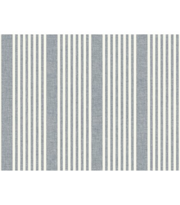 MF4768 - French Navy Linen Stripe Wallpaper- Magnolia Home 4