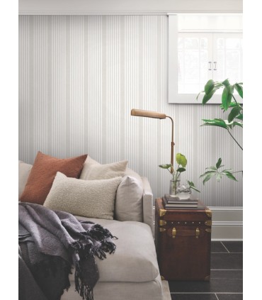 SR1581MH - French Soft Linen Stripe Wallpaper- Magnolia Home 4