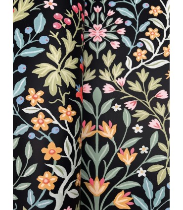 MF4721 - Garden Black & Multicolor Terrace Wallpaper- Magnolia Home 4