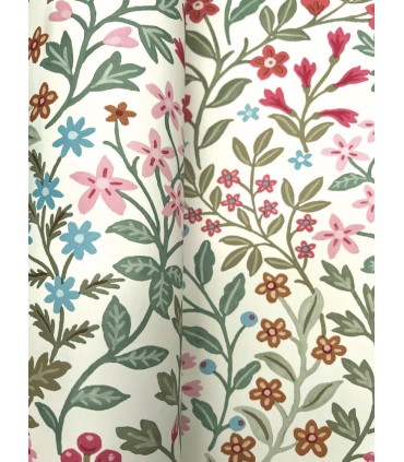 MF4726 - Garden White & Multicolor Terrace Wallpaper- Magnolia Home 4