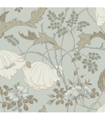 MF4755 - Gwendolyn Blue & Suede Wallpaper- Magnolia Home 4