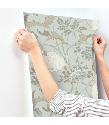 MF4755 - Gwendolyn Blue & Suede Wallpaper- Magnolia Home 4