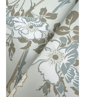 MF4755 - Gwendolyn Blue & Suede Wallpaper- Magnolia Home 4