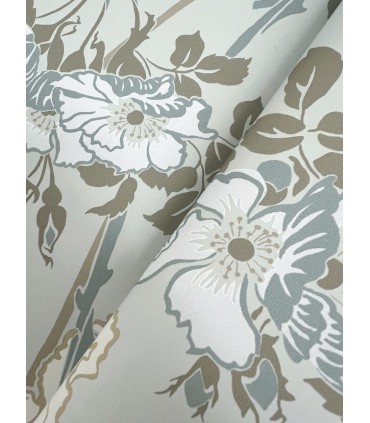 MF4755 - Gwendolyn Blue & Suede Wallpaper- Magnolia Home 4