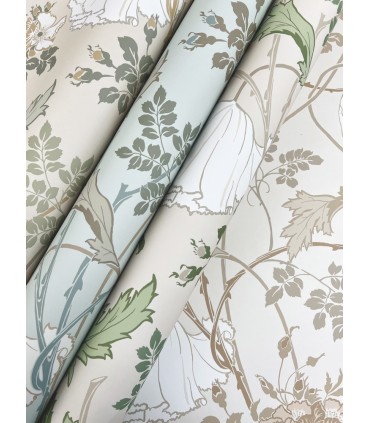 MF4751 - Gwendolyn Ecru & Green Wallpaper- Magnolia Home 4