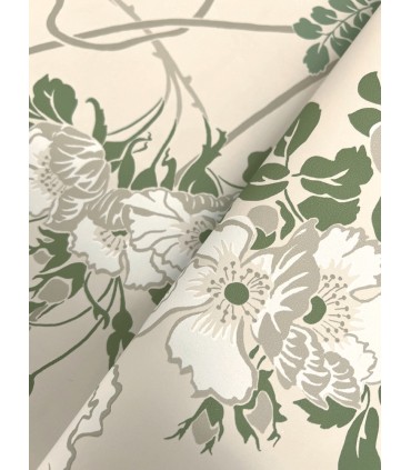 MF4751 - Gwendolyn Ecru & Green Wallpaper- Magnolia Home 4