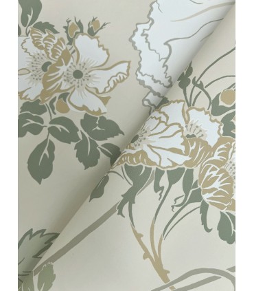 MF4754 - Gwendolyn Linen & Sage Wallpaper- Magnolia Home 4