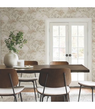 MF4752 - Gwendolyn Neutral & Coral Wallpaper- Magnolia Home 4