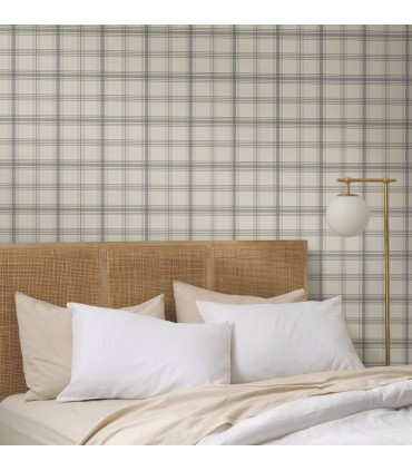 MF4792 - Hunter Charcoal Wallpaper- Magnolia Home 4