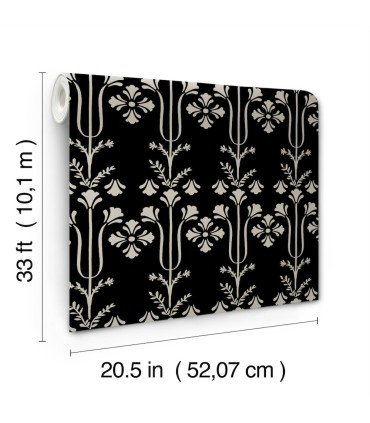 MF4803 - Lydia Black Wallpaper- Magnolia Home 4