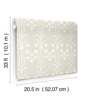 MF4804 - Lydia Ivory Wallpaper- Magnolia Home 4