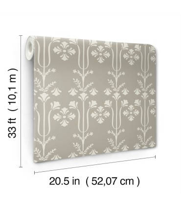 孤独/Solitude x4 MF4805 - Lydia Taupe Wallpaper- Magnolia Home 4