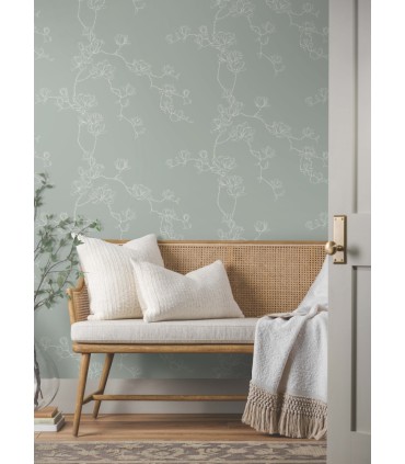 MF4734 - Magnolia Eucalyptus Branches Wallpaper- Magnolia Home 4