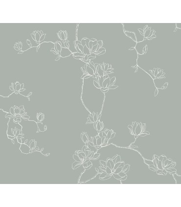 MF4734 - Magnolia Eucalyptus Branches Wallpaper- Magnolia Home 4