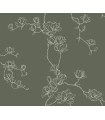 MF4735 - Magnolia Pine Branches Wallpaper- Magnolia Home 4