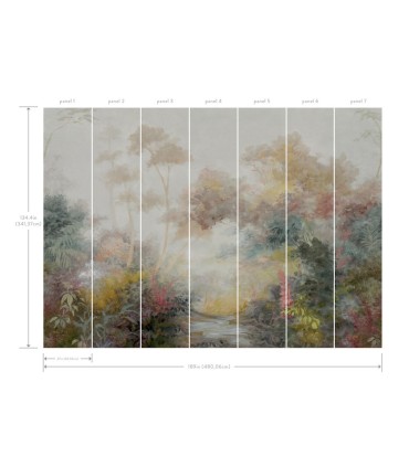 MF4809M - Woodland Multicolor Wall Mural-Magnolia Home 4