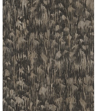 FM1004 - Gilded Plume Black Wallpaper-Formations by York