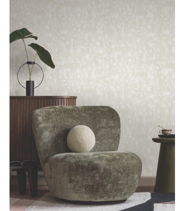 FM1002 - Gilded Plume Light Cream Wallpaper-Formations by York
