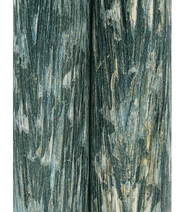 FM1001 - Gilded Plume Teal Wallpaper-Formations by York