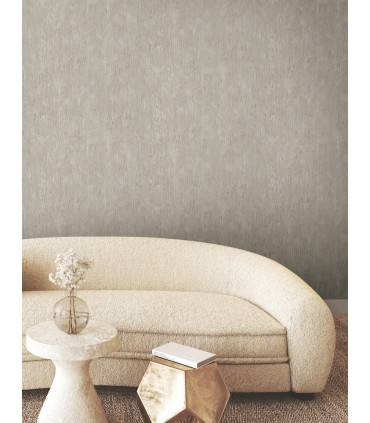 FM1003 - Gilded Plume Warm Grey Wallpaper-Formations by York