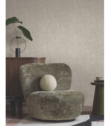 FM1003 - Gilded Plume Warm Grey Wallpaper-Formations by York