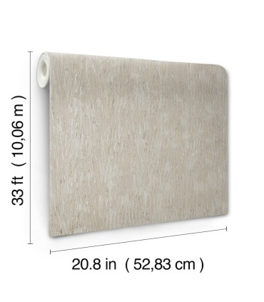 FM1003 - Gilded Plume Warm Grey Wallpaper-Formations by York