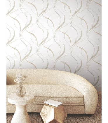 FM1093 - Ink Flow Nuetral Wallpaper-Formations by York