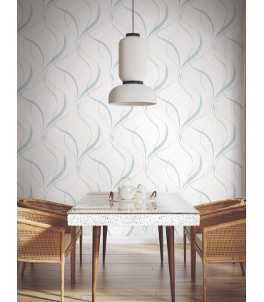 FM1094 - Ink Flow Seaglass Wallpaper-Formations by York