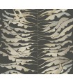 FM1042 - Leaf Column Black Wallpaper-Formations by York