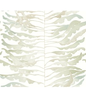 FM1045 - Leaf Column Green Wallpaper-Formations by York