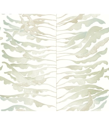 FM1045 - Leaf Column Green Wallpaper-Formations by York