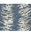 FM1043 - Leaf Column Navy Wallpaper-Formations by York