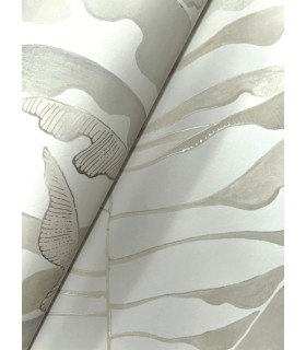 FM1044 - Leaf Column Neutral Wallpaper-Formations by York